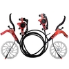 Ensemble de freins hydrauliques pour vélos E avec rotors de 160 mm Étranger de freins à disque hydraulique avant et arrière