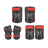 Ensemble de genouillères 6 en 1 Kit de protection Genouillères Coudières Protège-poignets Ensemble d