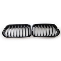 Ensemble de grilles à lamelles simples de rein de radiateur noir paire de remplacement de performance M pour BMW X2 F39 authentique 2455246/7