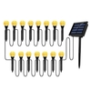 Ensemble de guirlandes de lampes de pelouse à bulles solaires décoration de paysage extérieur IP65 LED étanches lumières de piquet à énergie solaire pour allée/cour/jardin