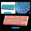 Ensemble de jeu PC Clavier à 87 touches Interrupteur bleu Filaire Programmable 8000 DPI Souris Filaire 7.1 Surround Sound Casque avec micro Tapis de souris,  Bleu