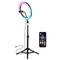 Ensemble de lampe de photographie à anneau LED de 10 pouces