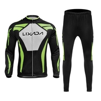 Ensemble de maillot de cyclisme Lixada pour hommes,  hiver