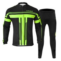 Ensemble de maillot de cyclisme Lixada pour hommes,  hiver