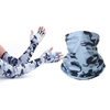 Ensemble de manches de bras de couverture de visage femmes hommes Protection solaire respirante pour le Camping cyclisme course alpinisme pêche