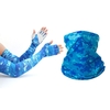 Ensemble de manches de bras de couverture de visage femmes hommes Protection solaire respirante pour le Camping cyclisme course alpinisme pêche
