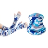 Ensemble de manches de bras de couverture de visage femmes hommes Protection solaire respirante pour le Camping cyclisme course alpinisme pêche