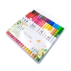 Ensemble de marqueurs de 12 couleurs stylos de couleur à double pointe marqueurs d