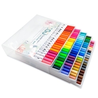 Ensemble de marqueurs de 12 couleurs stylos de couleur à double pointe marqueurs d