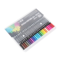 Ensemble de marqueurs de 12 couleurs stylos de couleur à double pointe marqueurs d
