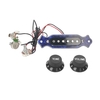 Ensemble de micros pour guitare électrique prêt à installer avec boutons de réglage de tonalité de volume jack 6, 35 mm