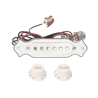 Ensemble de micros pour guitare électrique prêt à installer avec boutons de réglage de tonalité de volume jack 6, 35 mm
