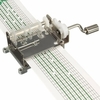 Ensemble de mouvement de boîte à musique bricolage à 15 notes Boîte à musique mécanique programmable à manivelle Cadeau de boîte à musique de 15 notes avec 20 pièces de papier vierge et perforatrice
