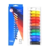 Ensemble de peinture acrylique 15 ml chaque tube pigments riches imperméables 12 couleurs fournitures d