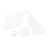 Ensemble de pickguard pour guitare électrique 4 pièces Compatible avec LP,  plaque à gratter en plastique avant et arrière Pickguards pour guitares électriques