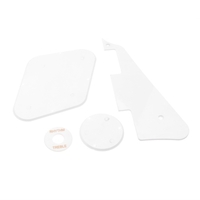 Ensemble de pickguard pour guitare électrique 4 pièces Compatible avec LP,  plaque à gratter en plastique avant et arrière Pickguards pour guitares électriques
