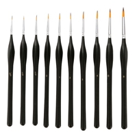 Ensemble de pinceaux de détail Pinceaux de peinture professionnels miniatures d