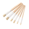 Ensemble de pinceaux en bois pour pochoirs,  pointe ronde,  pinceau pour cheveux,  facile à nettoyer,  fournitures d