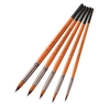 Ensemble de pinceaux professionnels 5pcs artiste pinceau en nylon cheveux manche en bois pour acrylique à l