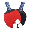 Ensemble de raquettes de tennis de table 2 raquettes de ping-pong et 3 poches de rangement pour balles de ping-pong