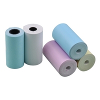 Ensemble de rouleaux de papier thermique couleur 5PCS