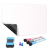 Ensemble de tableau blanc magnétique souple réglable 1 tableau + 1 effaceur à sec + 3 stylos marqueurs + 2 clous tableau blanc réversible pour l