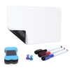 Ensemble de tableau blanc magnétique souple réglable 1 tableau + 1 effaceur à sec + 3 stylos marqueurs + 2 clous tableau blanc réversible pour l
