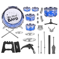 Ensemble de tambours pour enfants de 6-Piece Kit de tambours de jazz Ensemble de tambours avec pliage pour enfants débutants juniors