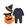 Ensemble de tenue de bébé citrouille Halloween 3Pcs