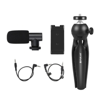 Ensemble vidéo en direct pour téléphone portable PULUZ + trépied de bureau + pince pour téléphone