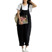 Ensembles de survêtements en vrac de femmes réelles Poches sans manches pleines Pattes larges Chaussures de bain décontractées Playsuits Rompers