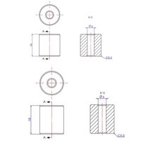 Entretoise solide en silicone Aibecy avec colonne de silice de nivellement sur lit chaud pour le reconditionnement du lit chaud Résistant aux températures élevées compatible avec les imprimantes 3D Ender-3 / Ender-5 / CR-X / CR-10 / CR-10S