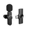 EP033 Mini USB-C Android Plug-Play Lapel Mic Microphone Lavalier sans fil pour Live Stream Vloggers Interview Auto-syncs Clip-on Lapel Mic