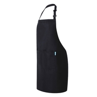 Esonmus 1 PC Velours de peau de pêche Tablier à bavette réglable souple Tablier de cuisine résistant à l