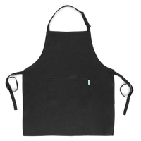 Esonmus 2 pcs / ensemble Adultes Polyester Cuisine BBQ Restaurant Tablier avec Ceinture réglable de cou 2 Poches pour Cuisson Cuisson Jardinage pour Hommes Femmes - Rouge