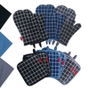 Esonmus Ensemble de 5 mitaines de four avec poche et tablier