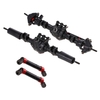 Essieu complet droit avant arrière de voiture RC avec 2 arbres de transmission en métal pour 1/10 RC chenille axiale SCX10 II 90046 90047