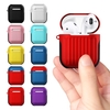 Etui de protection Airpods pour AirPods 1 Etui de protection en silicone filaire 2 en 1 Etui de protection antichute Creative pourpre,  violet