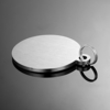 Euramerican Retro Small Round Acier inoxydable Pendentif Collier Key Chain Key Ring pour Femmes Bijoux