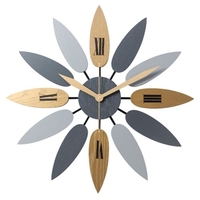 Europe du Nord Simple Usage Domestique Décoration Mode Soild Bois Rétro Horloge Murale