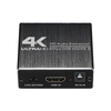 Extracteur audio HD2.0 Prise en charge de la résolution 4K HD + SPDIF + Sortie stéréo AUX 3, 5 mm Transmission synchrone audio vidéo Noir
