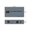 Extracteur vidéo HD E12 4K 60HZ avec séparateur optique Toslink Spdif et convertisseur vidéo stéréo AUX 3.5mm Répartiteur vidéo HD 1.4 1 IN 2 OUT Adaptateur Audio