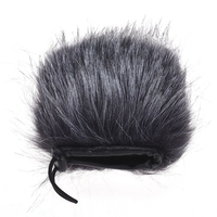 EY-M24 fourrure extérieure Microphone pare-brise fourrure artificielle Muff