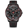 EYKI E3070L rétro élégant hommes montre à Quartz robe montre-bracelet avec 30M étanche/calendrier/lumineux pour les affaires rencontres décontracté