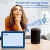 EzCAP215 Lecteur de cassettes BT portable BT 4.2 Lecteur de bande audio à inversion automatique avec écouteurs