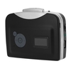 Ezcap230 Cassette Tape-to-MP3 Converter Enregistrer sur un disque Flash USB Enregistreur autonome à partition automatique avec écouteurs Noir