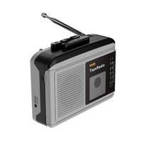 ezcap233 Lecteur de cassettes Radio AM FM portable Haut-parleur intégré avec prise casque 3, 5 mm