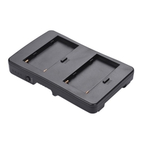 F2-BP NP-F batterie à V-Mount convertisseur de batterie adaptateur plaque Fit F970 F750 F550 pour Canon 5D2 5D3 DSLR caméra LED moniteur de lumière