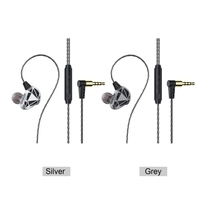 F5 6D Écouteurs 3.5mm Sport Casque Stéréo Basse Métal Wired Gaming Écouteurs avec Micro In-Ear Headset