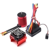 F540 moteur sans balais 3000KV RC moteur sur chenilles 4 pôles avec dissipateur thermique et contrôleur de vitesse électrique ESC sans balais 60A prise en T pour voiture 1/10 RC